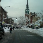 A main street in Cobble Hill, Brooklyn.