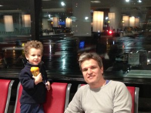 Waiting to board at Laguardia