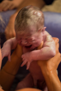 First breath.