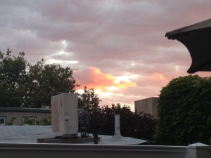 Evening sky while I was in labor.