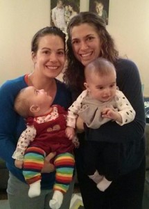 Celebrating the girls' half birthdays!