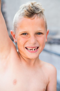 All smiles on your 7th birthday!