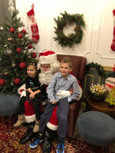 Mylo & Reya with Santa